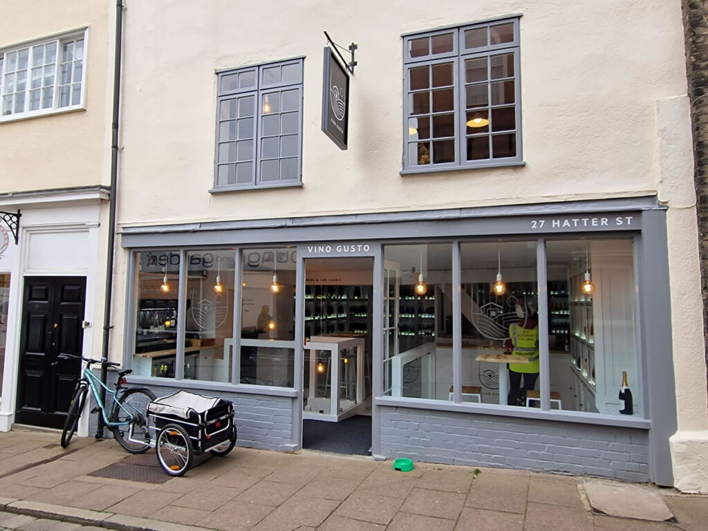 Shop electrical refit for Vino Gust, Bury St Edmunds